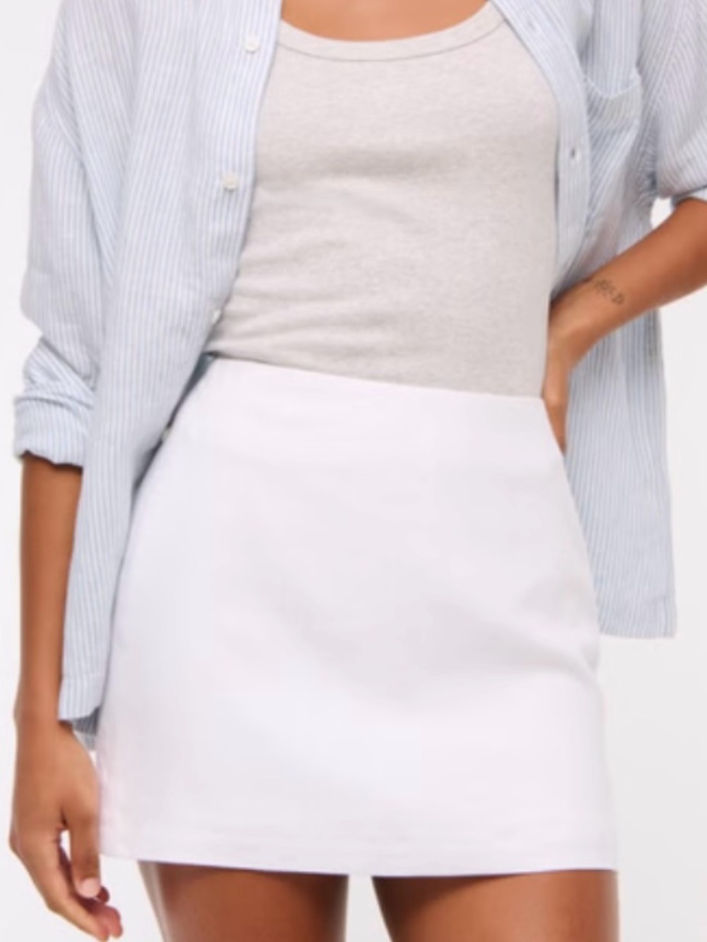 Abercrombie Scarlett Linen Mini Skirt